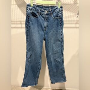 Classic Blue Braided-Side Women's Jeans